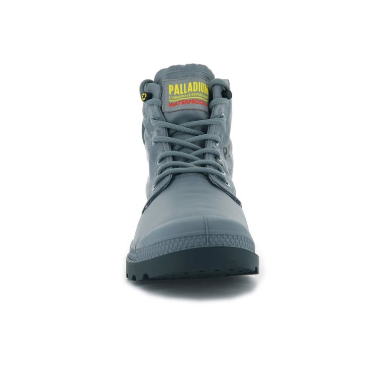 Palladium Pampa Recycle Waterproof+ 2 Men's Boots Grey | UK P395-OPG